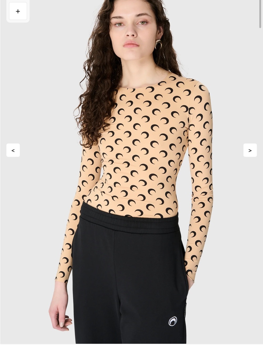 RECYCLED MOON JERSEY SECOND SKIN
CREWNECK TOP